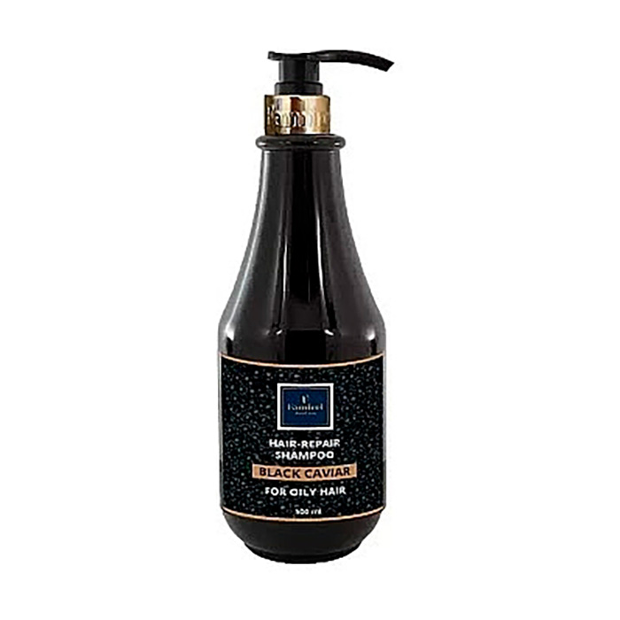 Шампунь Famirel Black Caviar Shampoo для сухого волосся, з екстрактом чорної ікри, 500 мл