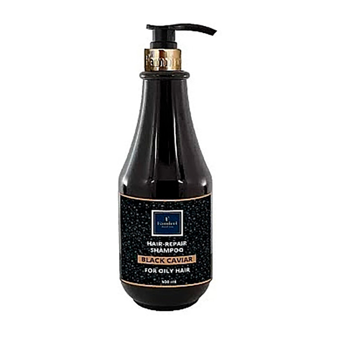 Шампунь Famirel Black Caviar Shampoo для жирного волосся, з екстрактом чорної ікри, 500 мл